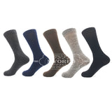 MYORED drop shipping combed cotton socks  men's crew business socks classical solid color plaid socksCalcetines de hombre