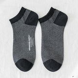 Mesh Cotton Men Low Cut Socks High Quality Solid Japanese Harajuku Short Ankle Socks Durable Black Male Casual Boat Socks