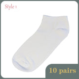 20pcs=10 pairs Solid Mesh Women's Short Socks Invisible Ankle Socks Women Spring Summer Breathable Thin Boat Socks 3 Colors