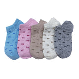 5 Pairs/Pack Kawaii Embroidered Pink Women Socks Expression Sheep Ankle Funny Socks Women Cotton EU Size 35-39 Dropshipping