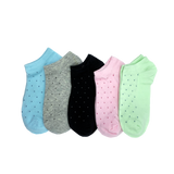 5 Pairs/Pack Kawaii Embroidered Pink Women Socks Expression Sheep Ankle Funny Socks Women Cotton EU Size 35-39 Dropshipping