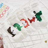 5 Pairs/Pack Kawaii Embroidered Pink Women Socks Expression Sheep Ankle Funny Socks Women Cotton EU Size 35-39 Dropshipping