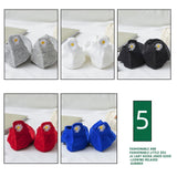 5 Pairs/Pack Kawaii Embroidered Pink Women Socks Expression Sheep Ankle Funny Socks Women Cotton EU Size 35-39 Dropshipping