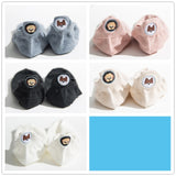 5 Pairs/Pack Kawaii Embroidered Pink Women Socks Expression Sheep Ankle Funny Socks Women Cotton EU Size 35-39 Dropshipping