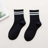 Funny Cute Japanese High School Girls Cotton Loose Striped Crew Socks Colorful Women Harajuku Designer Retro Short Socks 2020