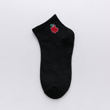 Funny Cute Japanese High School Girls Cotton Loose Striped Crew Socks Colorful Women Harajuku Designer Retro Short Socks 2020