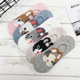 28 Style 10 Piece=5 Pairs/lot Cute Harajuku Animal Socks Women Summer Korean Cat Bear Rabbit Funny Low Cut Ankle Sock Happy Sox