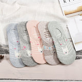 28 Style 10 Piece=5 Pairs/lot Cute Harajuku Animal Socks Women Summer Korean Cat Bear Rabbit Funny Low Cut Ankle Sock Happy Sox