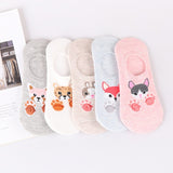 28 Style 10 Piece=5 Pairs/lot Cute Harajuku Animal Socks Women Summer Korean Cat Bear Rabbit Funny Low Cut Ankle Sock Happy Sox