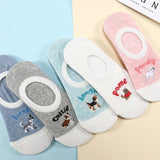 28 Style 10 Piece=5 Pairs/lot Cute Harajuku Animal Socks Women Summer Korean Cat Bear Rabbit Funny Low Cut Ankle Sock Happy Sox