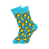 Funny Men Socks New 2020 Colorful Geometry Printed Cotton Socks Casual Harajuku Hip Hop Happy Socks Men Christmas Gift