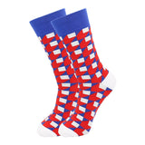 Funny Men Socks New 2020 Colorful Geometry Printed Cotton Socks Casual Harajuku Hip Hop Happy Socks Men Christmas Gift