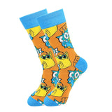 Funny Men Socks New 2020 Colorful Geometry Printed Cotton Socks Casual Harajuku Hip Hop Happy Socks Men Christmas Gift