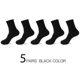 HSS 2020 High Quality Casual Men's Business Socks Summer Winter Cotton Socks Quick Drying Black White Long Sock Plus Size US7-14