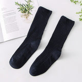 Fashion Women's thin solid color socks cotton casual stretch socks