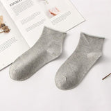 Fashion Women's thin solid color socks cotton casual stretch socks