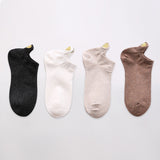 Fashion Socks Woman 2020 New Spring 4 Pairs Ankle Girls Cotton Color Novelty Women Fashion Cute Heart Casual Funny Sock Autumn