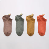 Fashion Socks Woman 2020 New Spring 4 Pairs Ankle Girls Cotton Color Novelty Women Fashion Cute Heart Casual Funny Sock Autumn