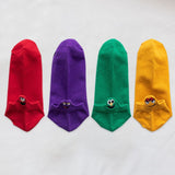 Fashion Socks Woman 2020 New Spring 4 Pairs Ankle Girls Cotton Color Novelty Women Fashion Cute Heart Casual Funny Sock Autumn