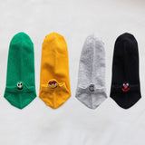 Fashion Socks Woman 2020 New Spring 4 Pairs Ankle Girls Cotton Color Novelty Women Fashion Cute Heart Casual Funny Sock Autumn