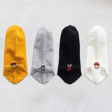 Fashion Socks Woman 2020 New Spring 4 Pairs Ankle Girls Cotton Color Novelty Women Fashion Cute Heart Casual Funny Sock Autumn