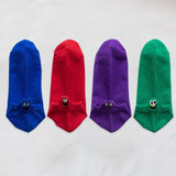 Fashion Socks Woman 2020 New Spring 4 Pairs Ankle Girls Cotton Color Novelty Women Fashion Cute Heart Casual Funny Sock Autumn