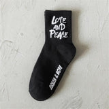 New Fashion Harajuku Hip Hop Socks Unisex Funny Smile Moon Women Socks Happy Skateboard Socks Streetwear Black White Meias